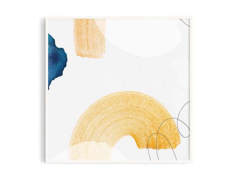 色彩图10_2丨插画/挂画/海报/台湾制原木画框/A4/尺寸可定制 - 海报/装饰画/版画 - 纸 橘色