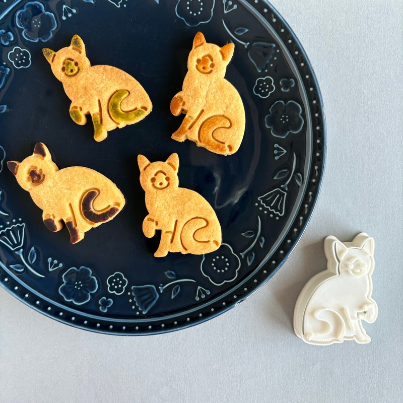 猫 暹罗猫 [饼干模具] - 厨房用具 - 塑料 