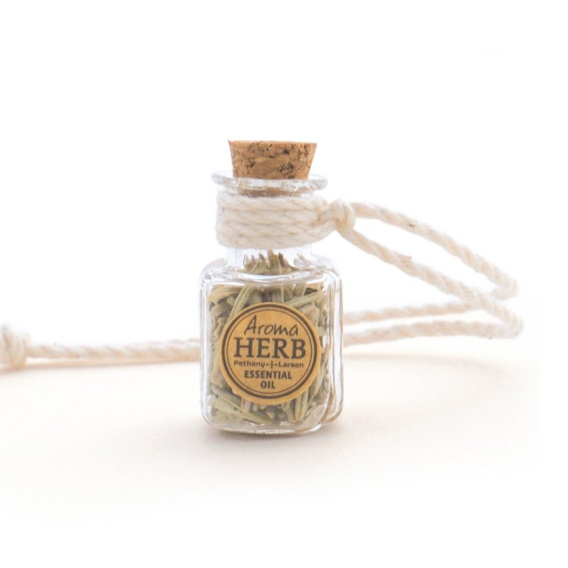任两入 迷迭香提振专注 香草精油迷你扩香吊饰 -Pethany+Larsen - 香薰/精油/线香 - 精油 透明