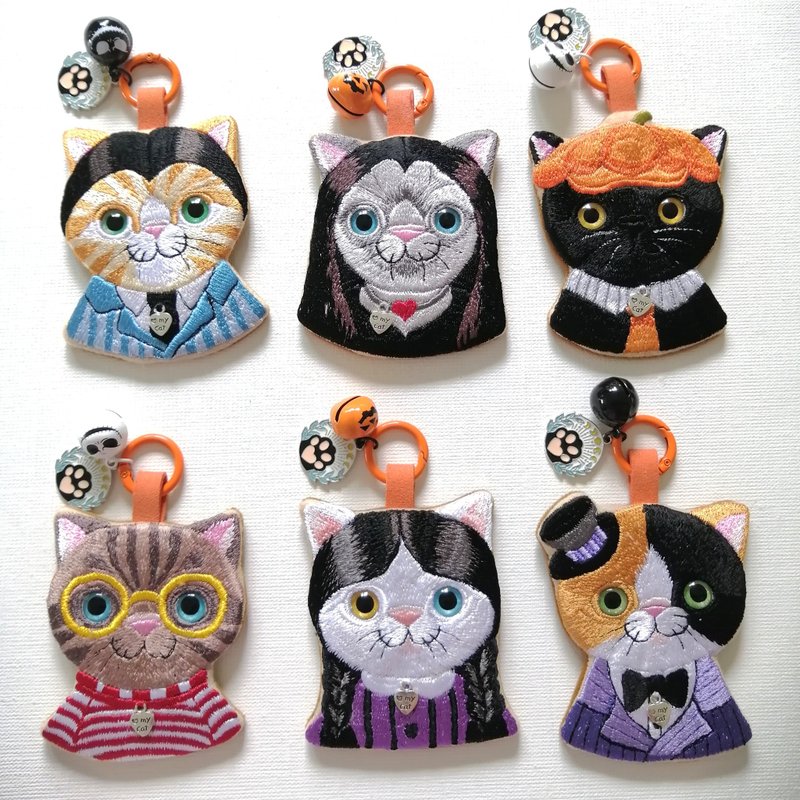 猫咪挂饰 animal tales - 钥匙链/钥匙包 - 绣线 