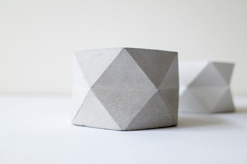 无所视室│城市几何学 水泥小质器 灰/白 - 摆饰 - 水泥 灰色