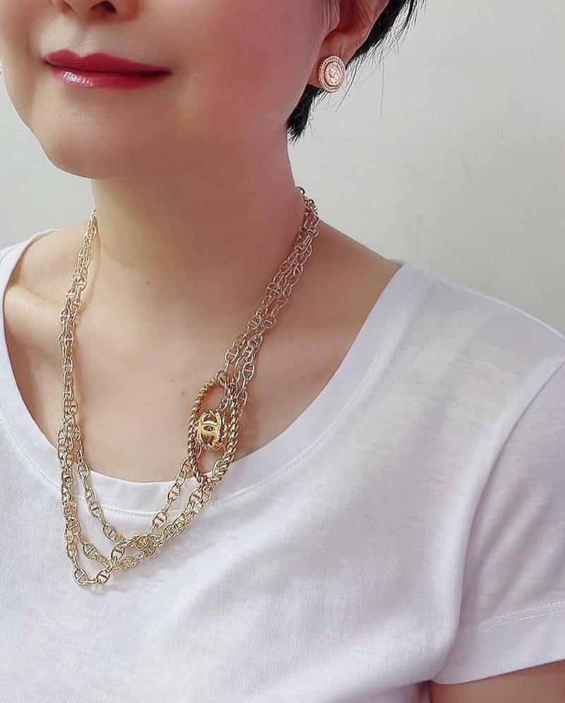 老件新作 小香坠子长链 腰链 二戴 Reworked - 项链 - 其他金属 