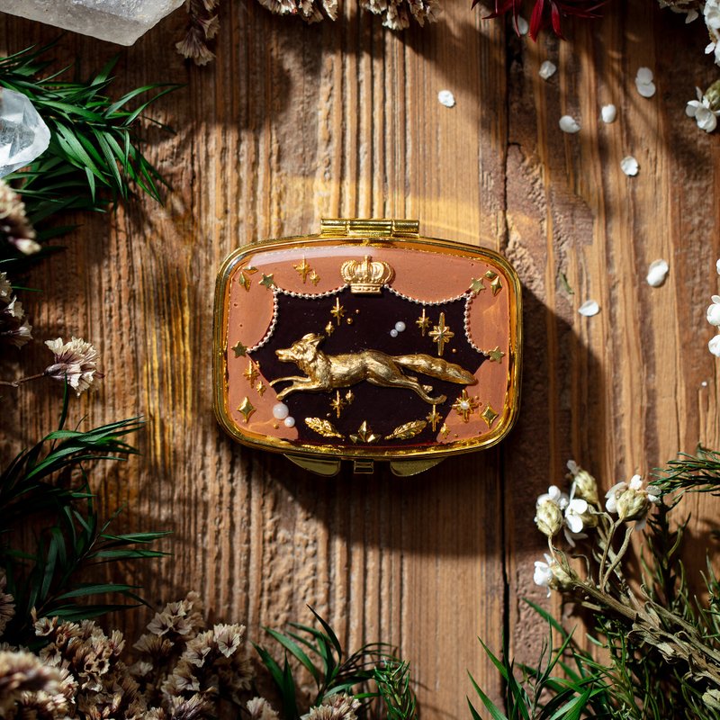 复古风格收纳镜盒 狐狸 - 其他 - 其他金属 黑色