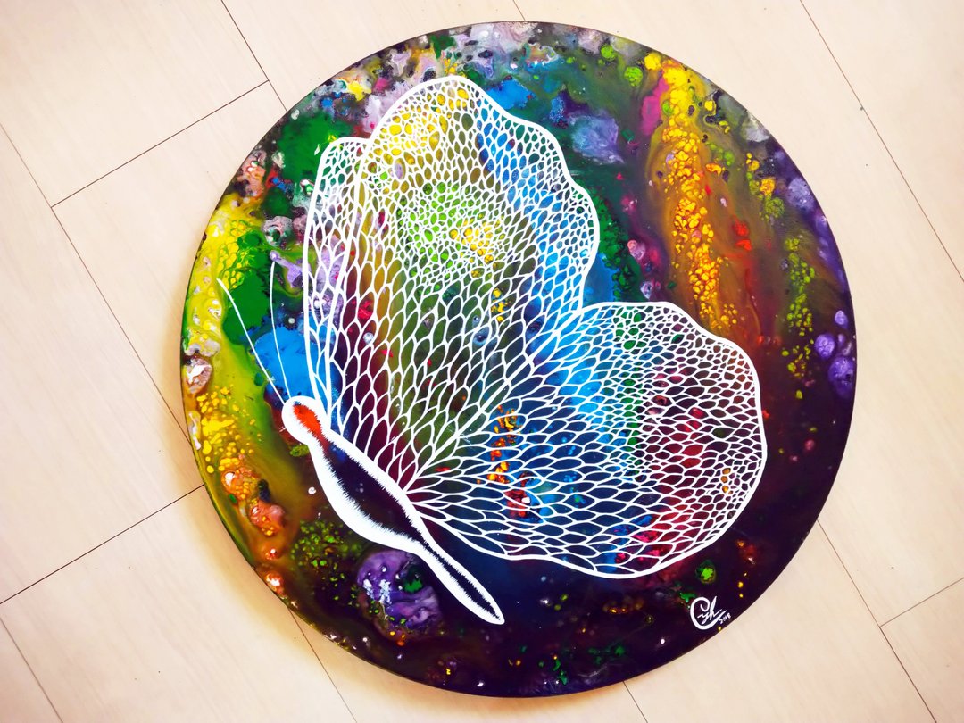 蝴蝶绘画－像蝴蝶一样生活 3 - 订制画像 - 棉 多色