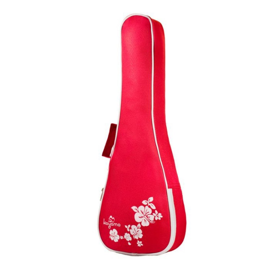 21寸乌克丽丽袋 扶桑花琴袋 红色 Flora Ukulele Bag - 吉他/乐器 - 聚酯纤维 红色