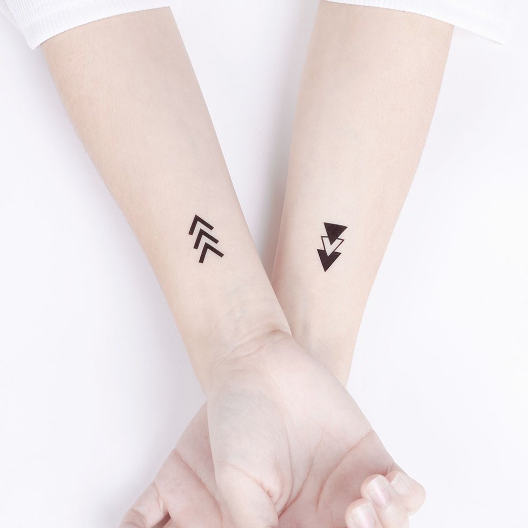 刺青纹身贴纸 / 心之所向 Surprise Tattoos - 纹身贴 - 纸 黑色