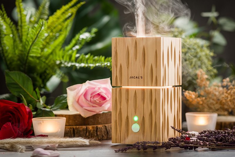 Jacal's精雕原木香氛水氧机 - 香薰/精油/线香 - 木头 咖啡色