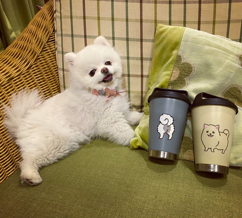 反光贴纸 博美/狐狸犬屁屁 Pomeranian/Japanese Spitz - 其他 - 防水材质 多色