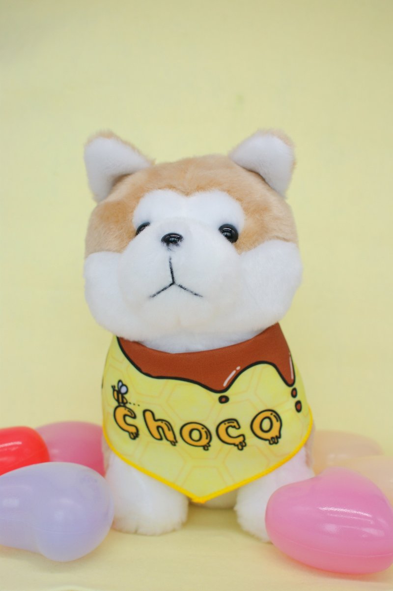 八古毛绒玩具 (Choco-kun 合作版) - 玩偶/公仔 - 棉．麻 黄色