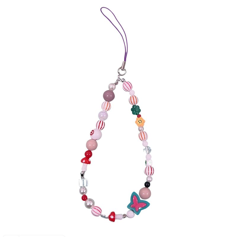 Y2K串珠手机绳 - 挂绳/吊绳 - 塑料 