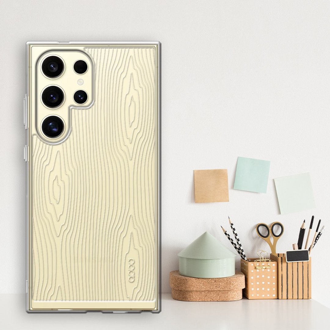 Samsung Galaxy S24/S23/S22系列 浮雕感防震双料手机壳-木纹 - 手机壳/手机套 - 其他材质 多色