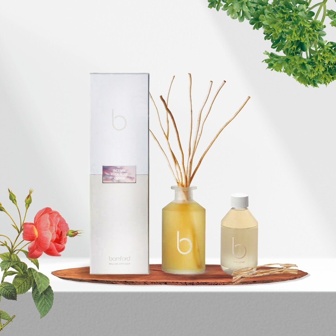 【感恩回馈】Bamford 香氛室内扩香+补充瓶 限定组合 - 香薰/精油/线香 - 玻璃 绿色