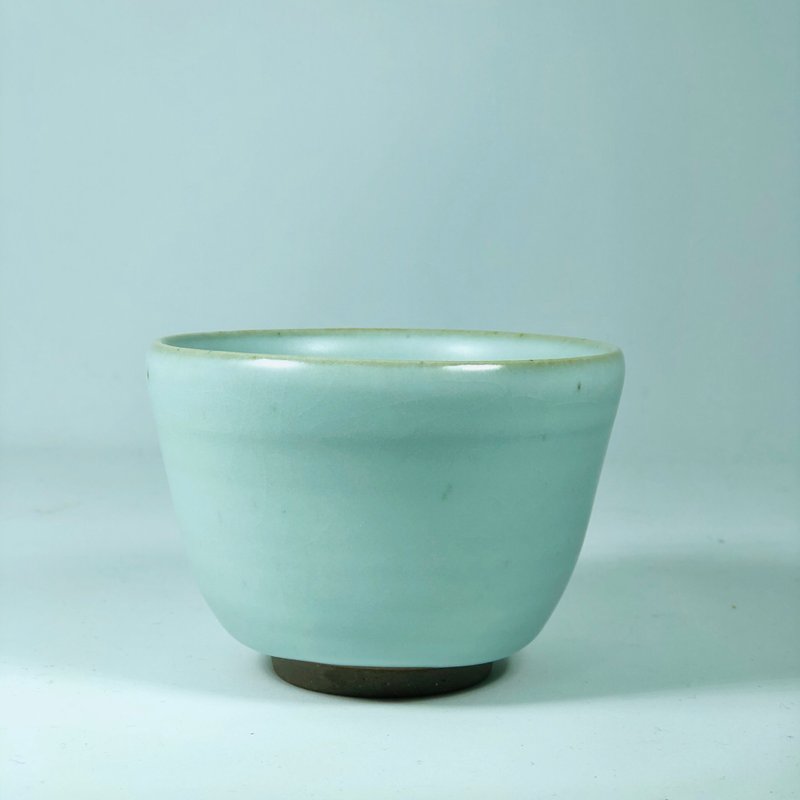 手工天青汝窑心海杯JR005 - 茶具/茶杯 - 陶 
