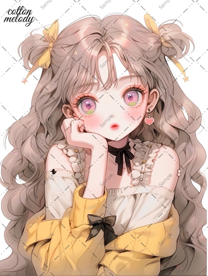 original sticker no.388 人物贴纸 原创贴纸 人物贴纸 女孩贴纸 原创人物贴纸 - 贴纸 - 纸 