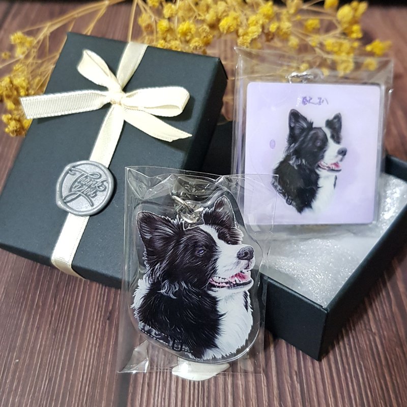 【电子档 | 加购商品】宠物 压克力吊饰 基本款2入 - 钥匙链/钥匙包 - 塑料 