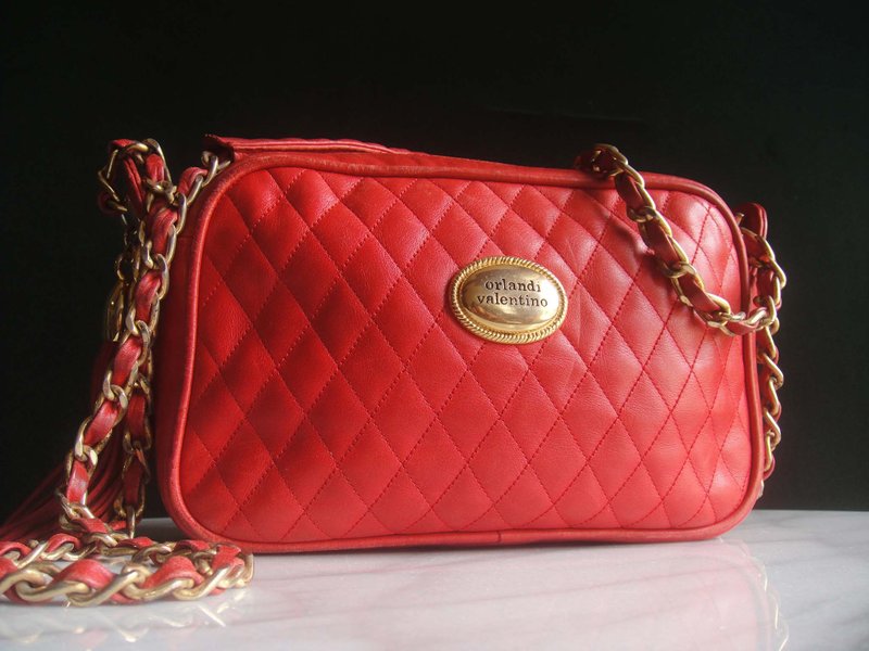 辉煌年代 OLD ERA _早期二手古董包意大利制VALENTINO肩背包 - 侧背包/斜挎包 - 其他材质 