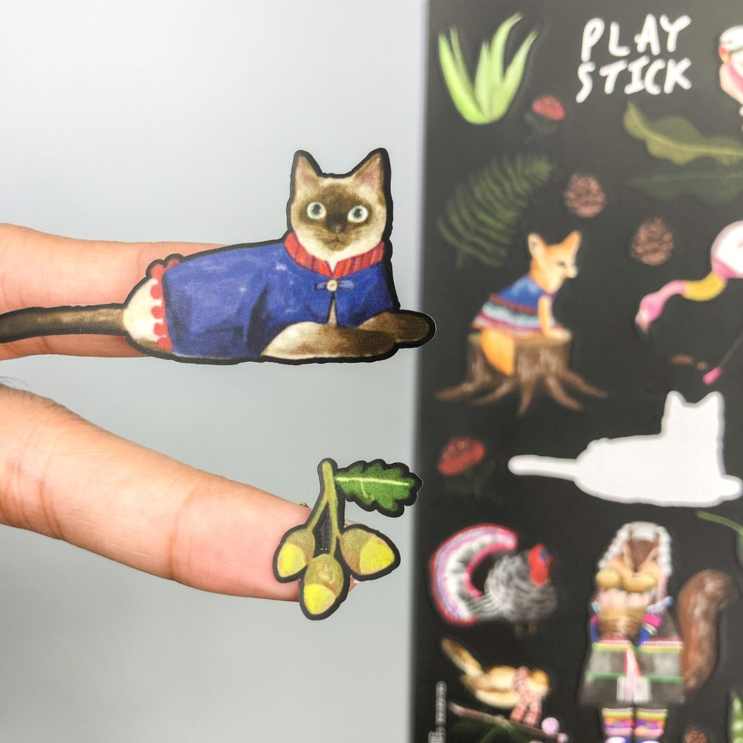 Sticker – Tribal animal - 贴纸 - 纸 多色