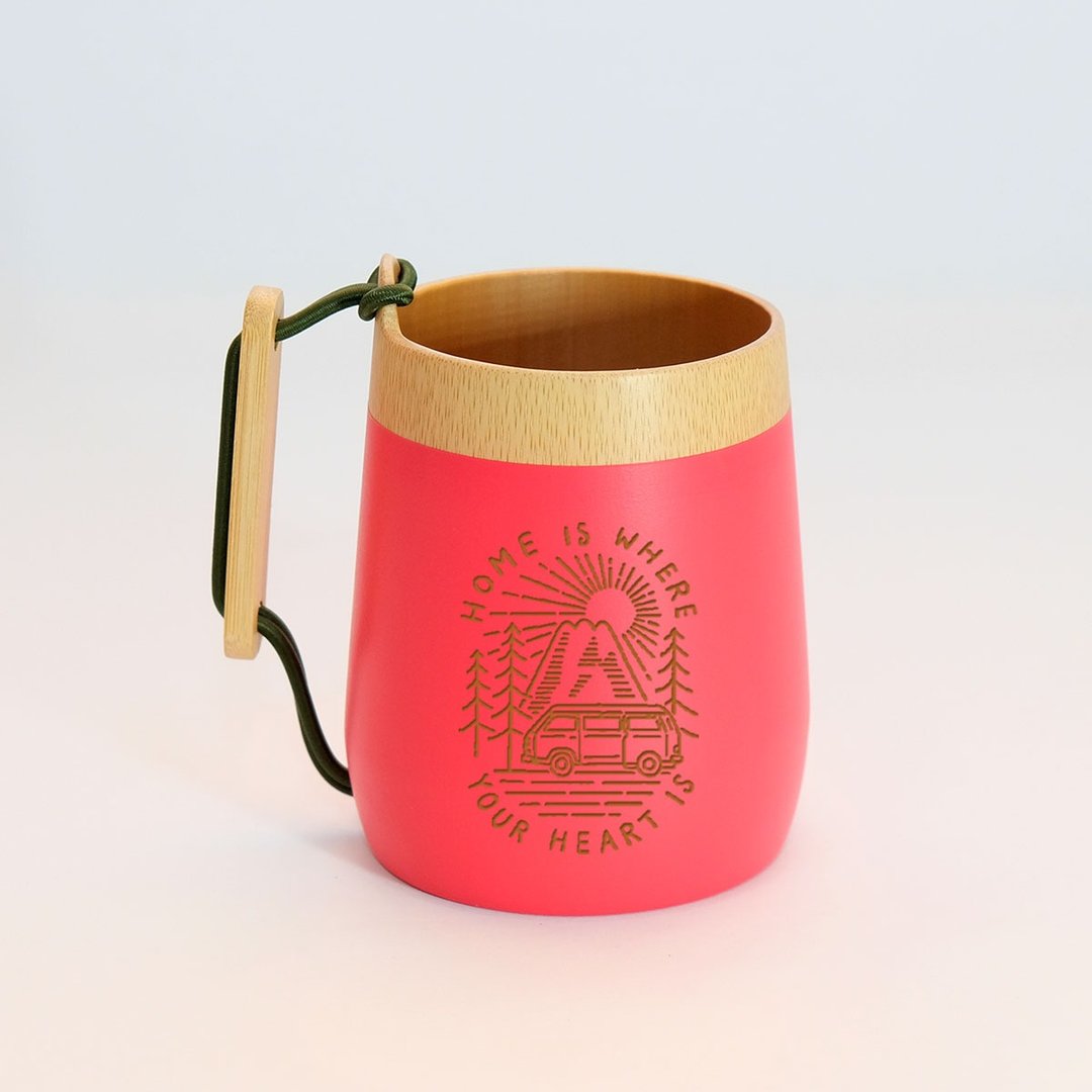 Beer Cup 元气啤酒杯(露营车T3款) - 咖啡杯/马克杯 - 竹 卡其色
