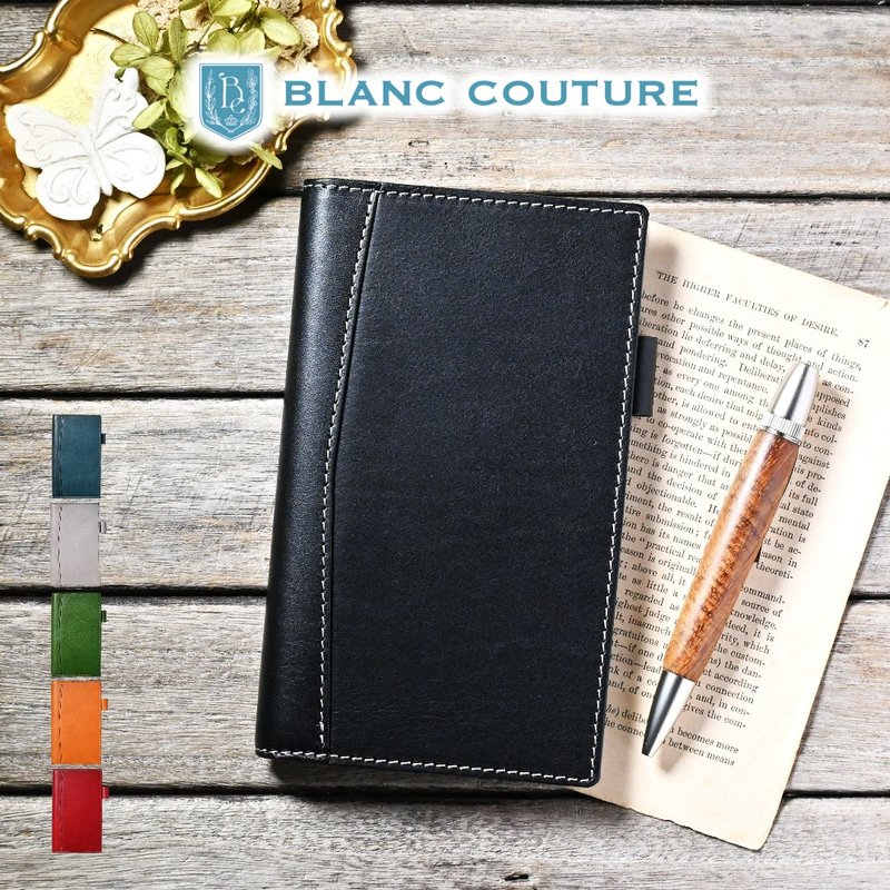 手帐夹 圣经尺寸 11mm વાળા 真皮 - 笔记本/手帐 - 真皮 黑色