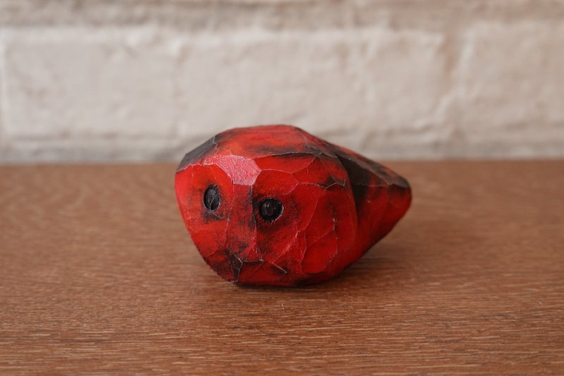 Wooden Figure Philosophers Stone - 玩偶/公仔 - 木头 红色