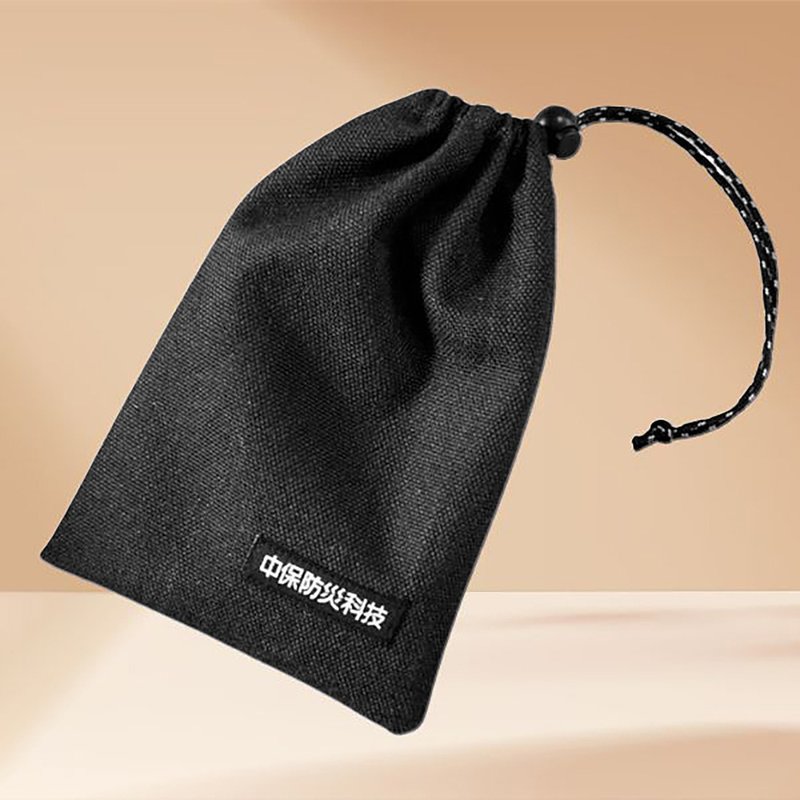 【中保防灾科技】防火布束口收纳袋 - 其他 - 其他人造纤维 黑色