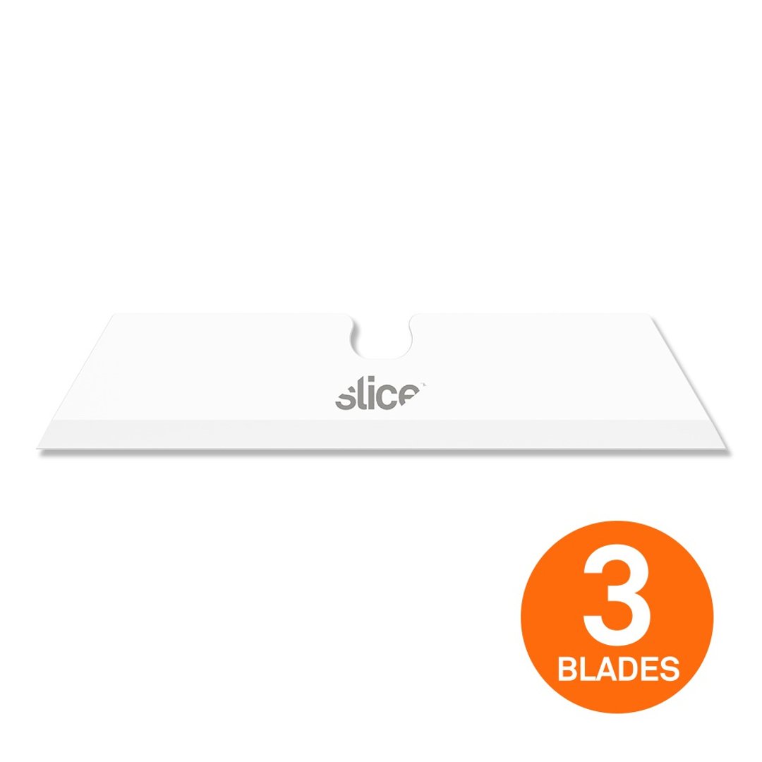 【Slice】多用途陶瓷替刃 -短刃 -尖 -3入组 - 剪刀/拆信刀 - 瓷 白色