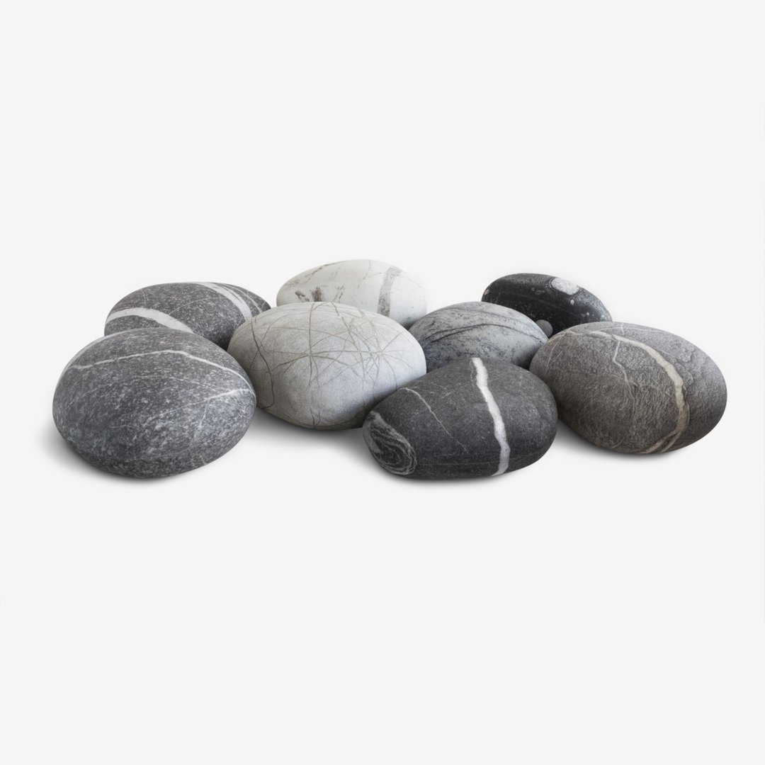 Set of 8 stones Kamushi - 其他家具 - 聚酯纤维 多色