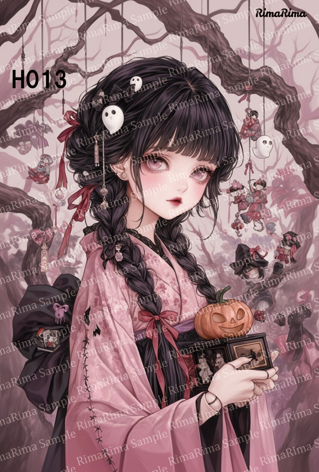 H013 原创贴纸 原创人物贴纸 贴纸 标签 RimaRima - 贴纸 - 纸 
