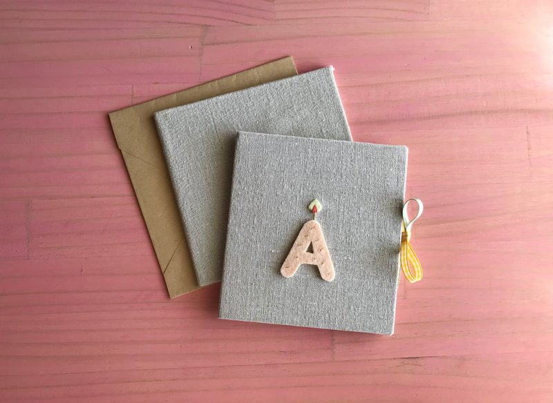 一根小蜡烛的祝福 A to Z字母篇|手工卡片|生日卡| Handmade card - 卡片/明信片 - 其他材质 多色