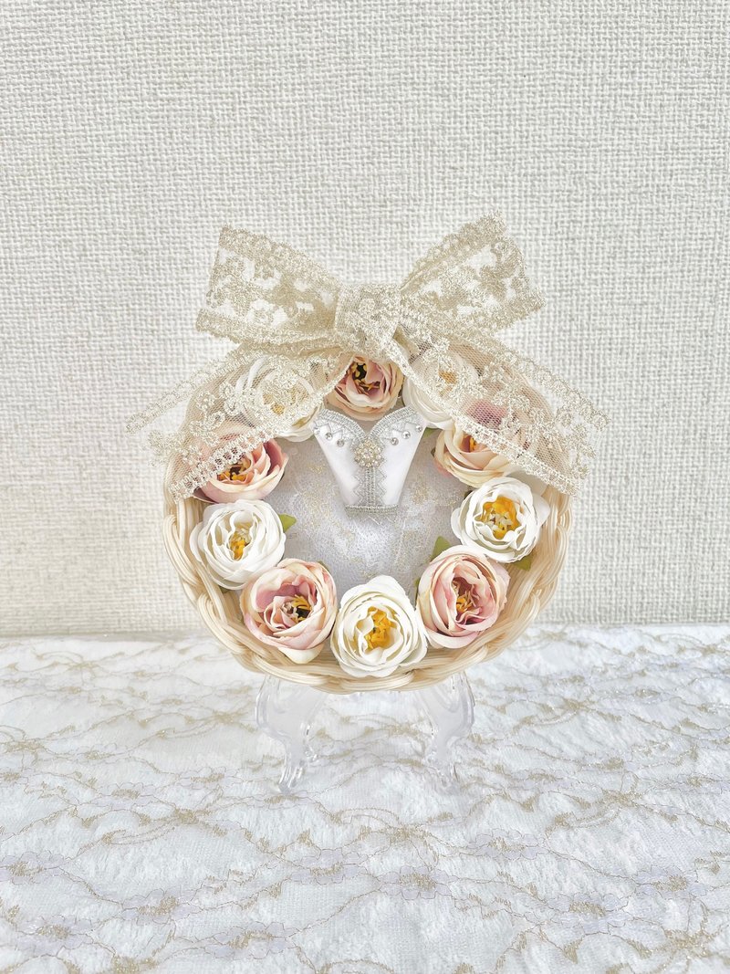 芭蕾舞短裙×花饰白ver. - 摆饰 - 木头 白色