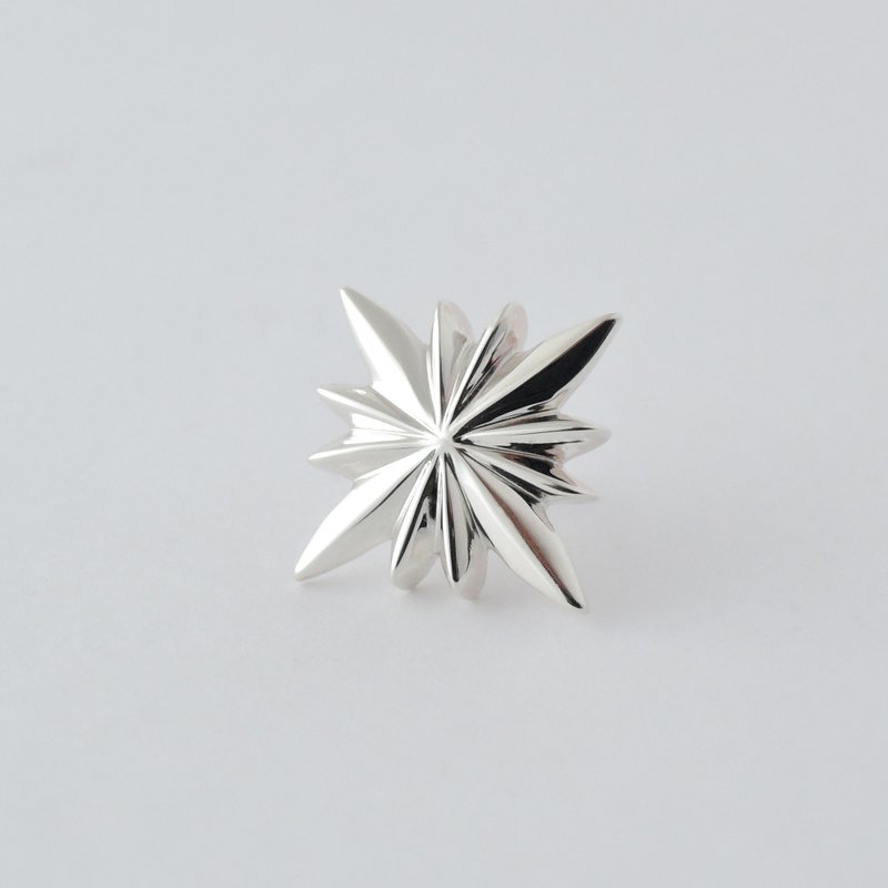 star pin brooch = silver 925 pin-brooch / tie tack = - 胸针 - 其他金属 银色