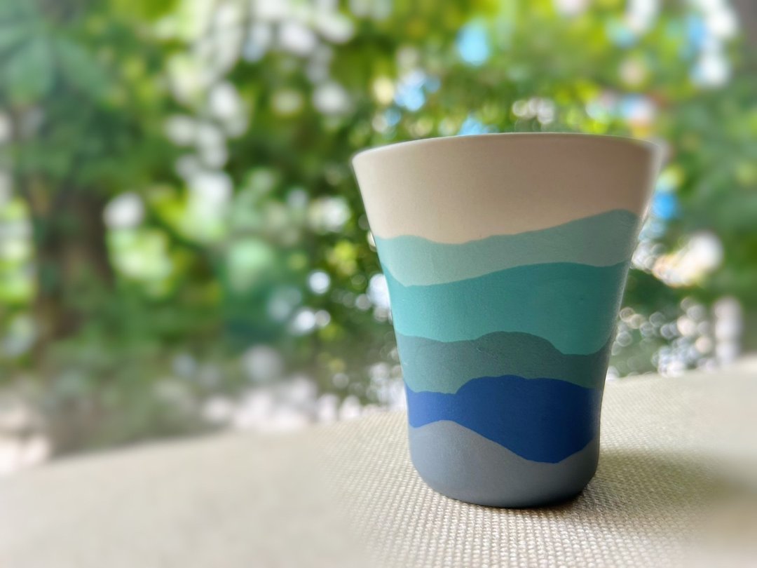 夕阳山景酒杯 - 其他杯子 - 瓷 多色