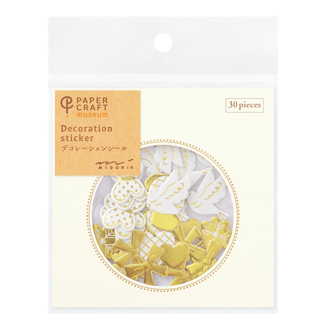 MIDORI PCM 装饰贴纸 金箔幸运物 - 便条纸/标签贴 - 纸 多色