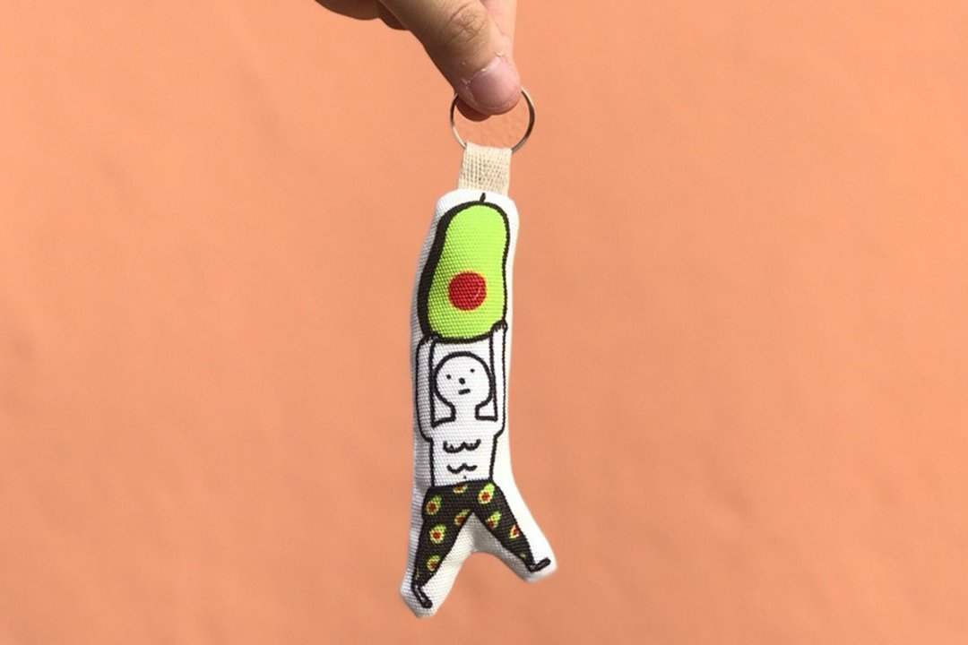 Avocado Boy Keychain - 吊饰 - 其他材质 绿色
