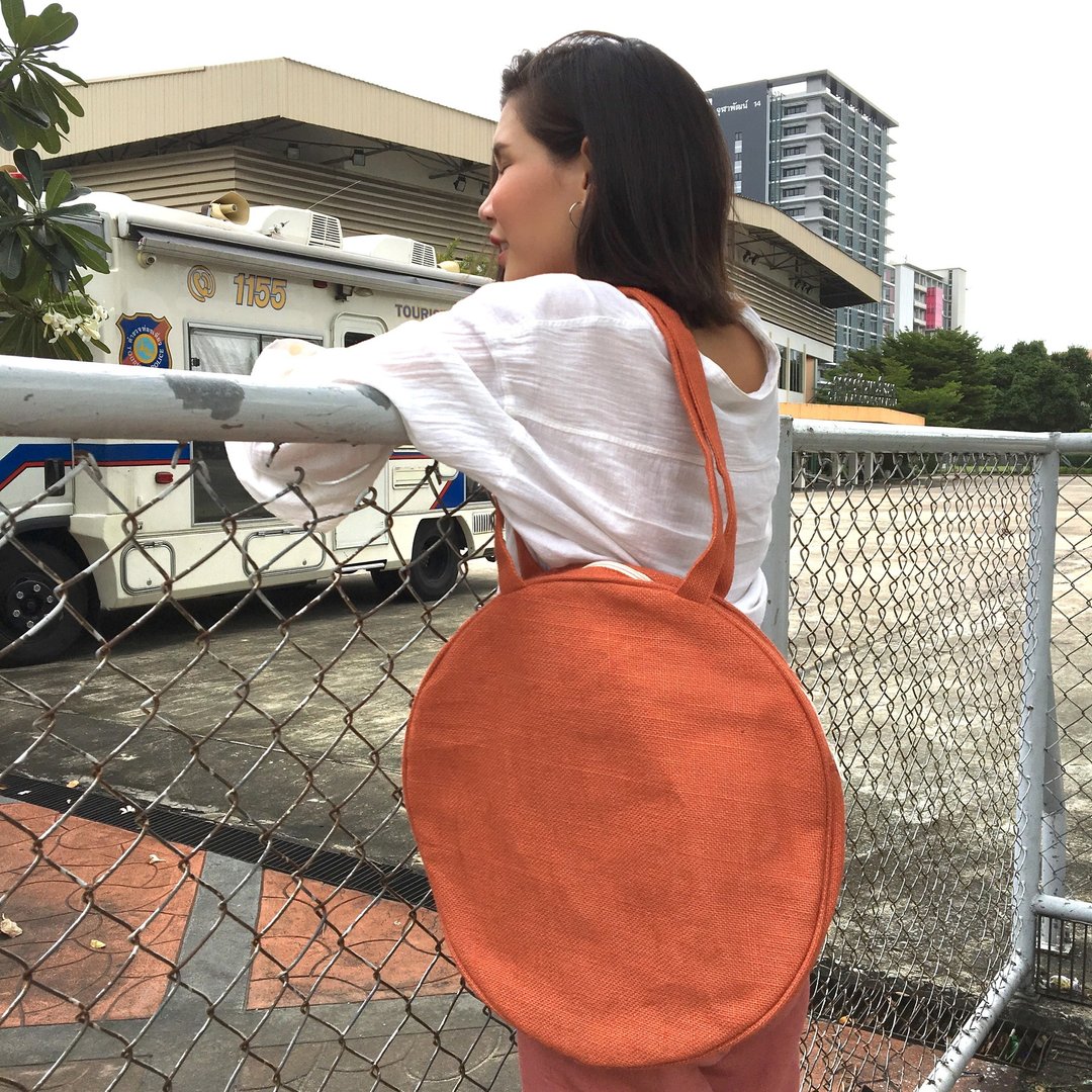 Salmon red tote bag - 其他 - 其他材质 红色