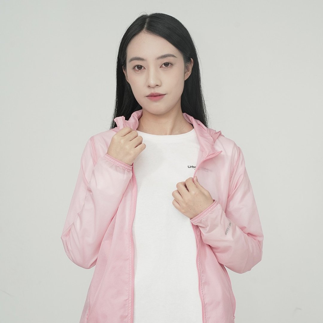 女装轻盈防风外套 - 女装休闲/机能外套 - 其他人造纤维 粉红色