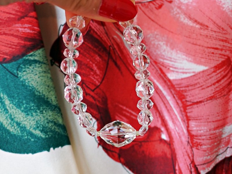 【稀有水晶】黄钻、日本职人手工抛光钻石切工水晶、高品质设计手链 - 手链/手环 - 半宝石 透明