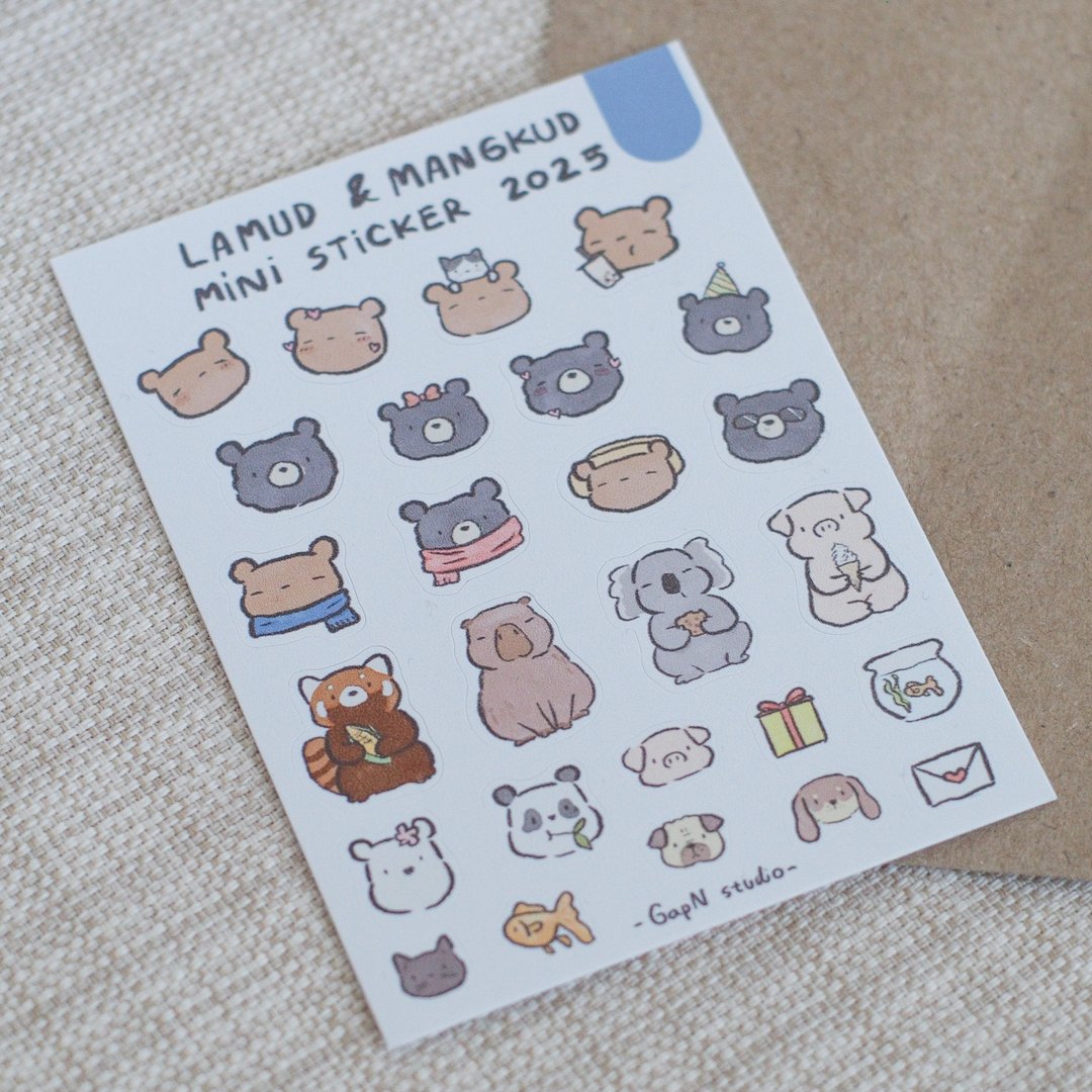 Mini Lamud and MangKud 2025 sticker - 贴纸 - 防水材质 