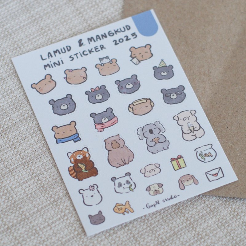 Mini Lamud 和 MangKud 2025 贴纸 - 贴纸 - 防水材质 