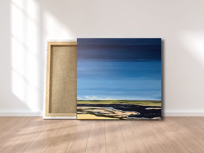 礼物画 墙饰 山水画 天空画 海洋艺术 墙饰 原创手绘 - 海报/装饰画/版画 - 其他材质 多色