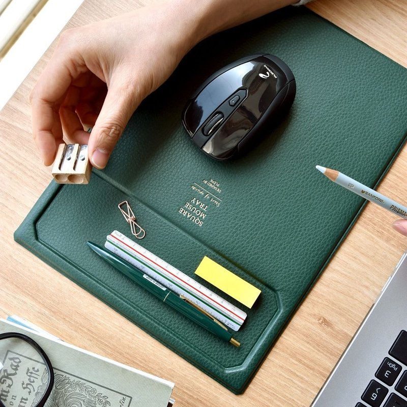 PLEPIC 职人典藏皮革鼠标垫-森林绿,PPC94546 - 鼠标垫 - 人造皮革 绿色