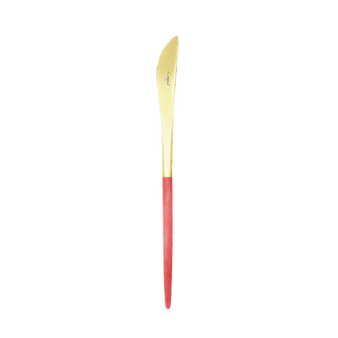 葡萄牙 Cutipol  GOA 红金 22CM 主餐刀 - 餐刀/叉/匙组合 - 不锈钢 红色
