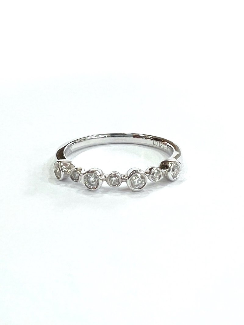 天然钻石戒指 南非钻石 14K K585 0.127克拉 - 戒指 - 钻石 