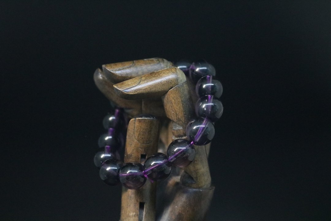 紫色大葡萄水晶手串乌拉圭紫晶手链天然 - 手链/手环 - 水晶 紫色