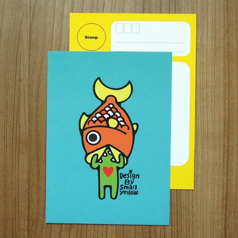 y星球_鱼吃我明信片 - 卡片/明信片 - 纸 蓝色