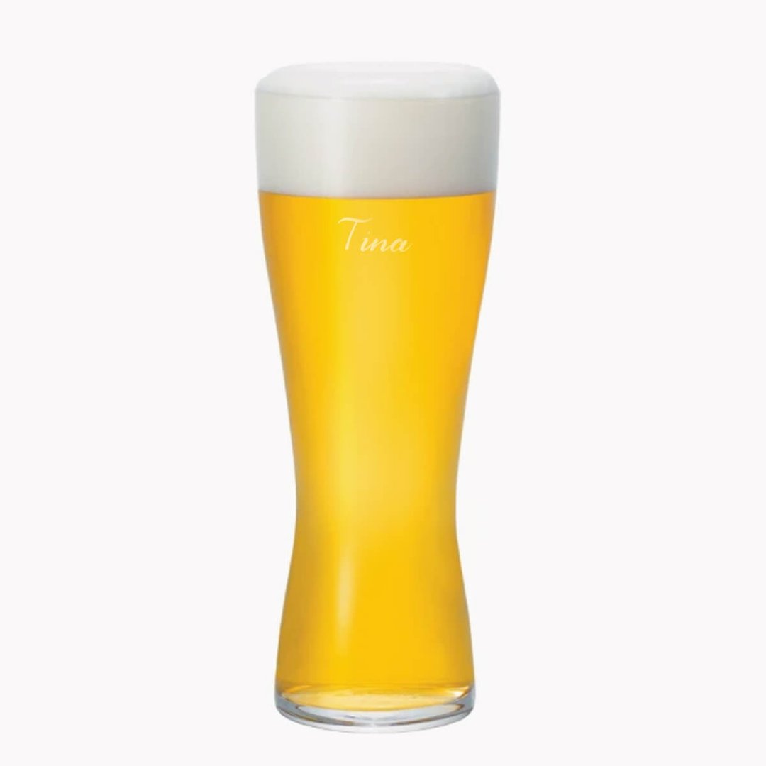 (单个价)【石冢硝子薄吹啤酒杯】日本aderia强化薄口啤酒杯 - 酒杯/酒器 - 玻璃 橘色