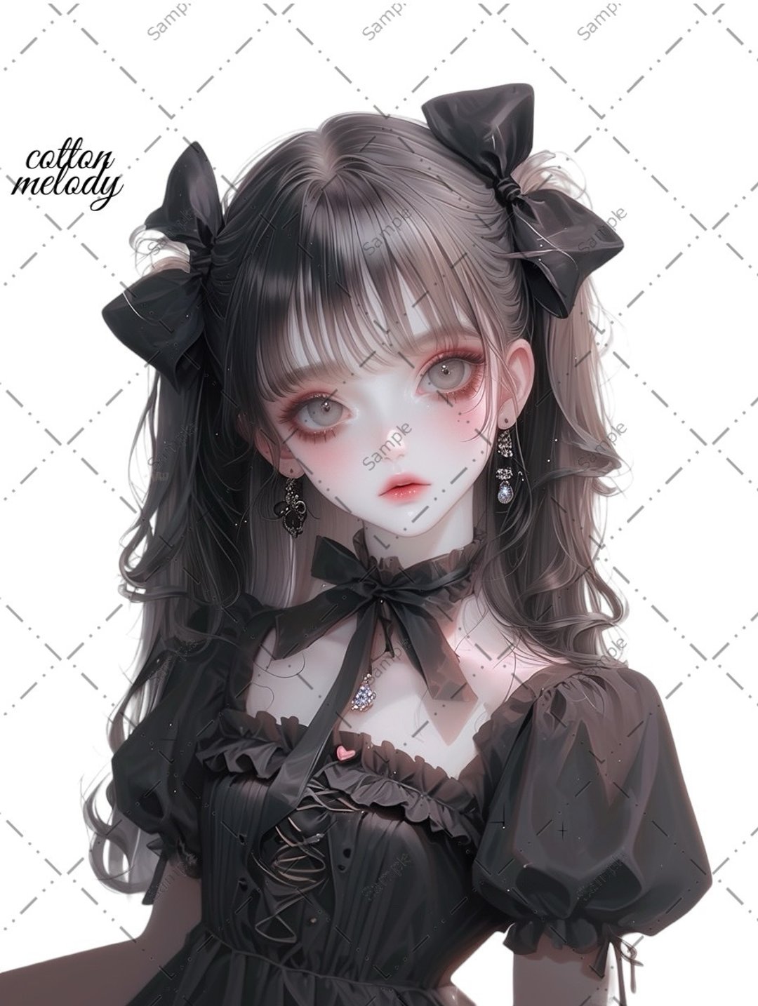 original sticker no.1078 人物贴纸 原创贴纸 人物贴纸 女孩贴纸 原创人物贴纸 - 贴纸 - 纸 