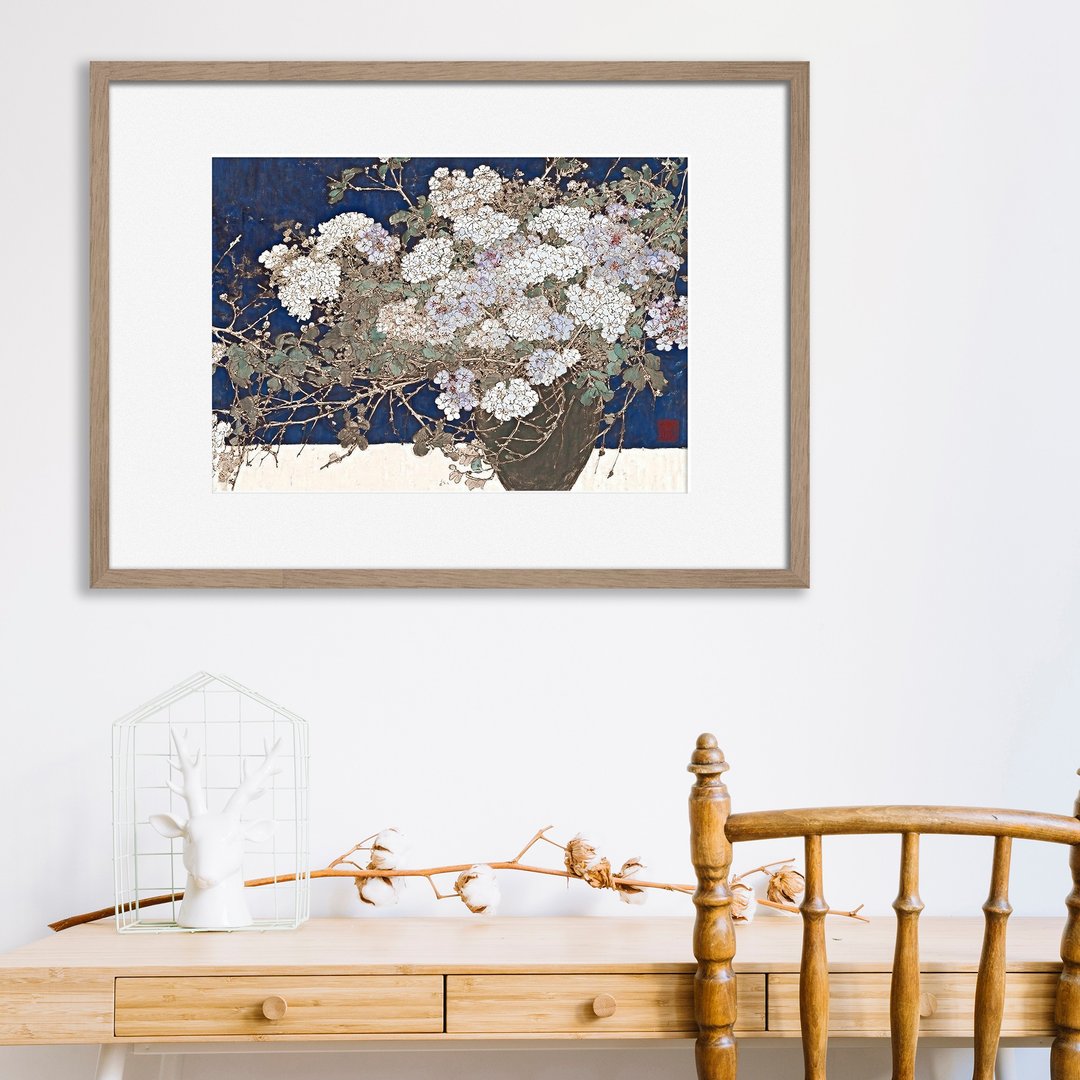 装饰画-花| 挂画| 入厝礼| 中国风| 挂画| 民宿布置| 送礼| 摆饰 - 画框/相框 - 纸 卡其色