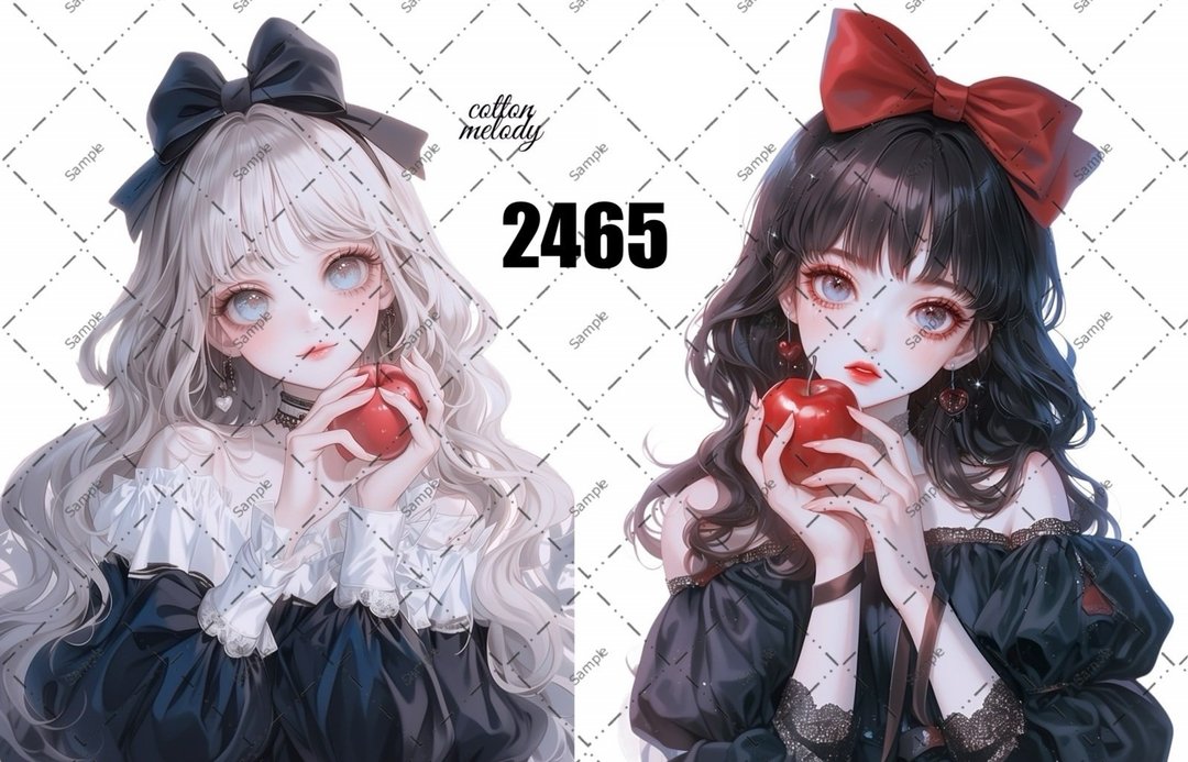 original sticker no.2465 人物贴纸 原创贴纸 原创人物贴纸 装饰贴纸 cotton melody - 贴纸 - 纸 
