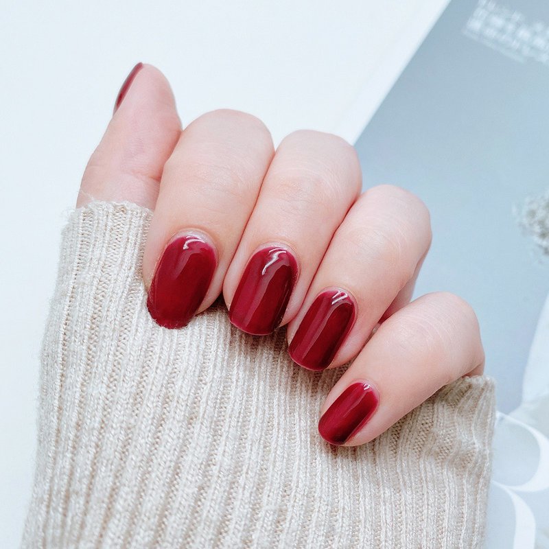 V134 琥珀红爱若雅光撩指甲油一步胶 - 指甲油/指甲贴 - 其他材质 红色